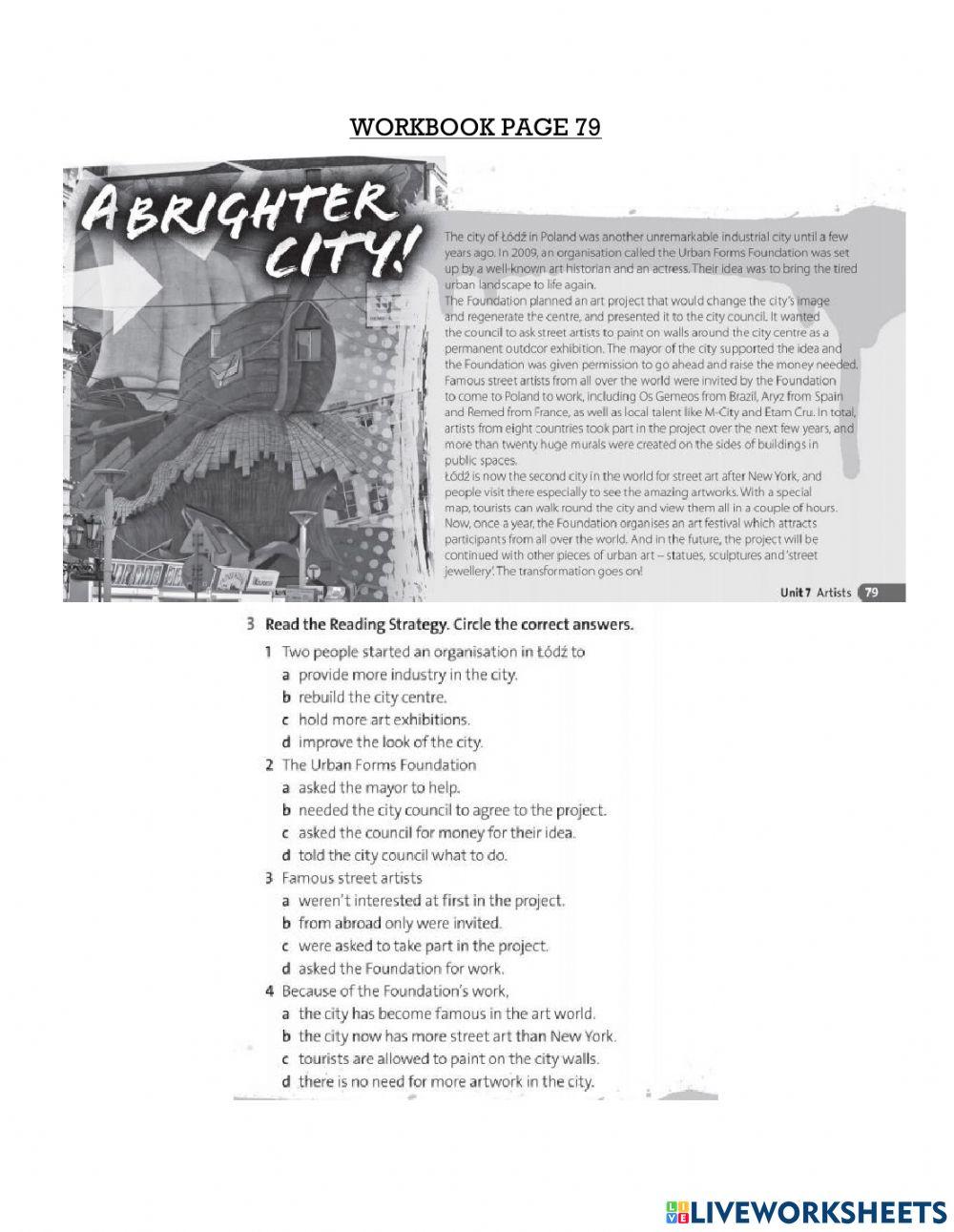 Reading comprehension