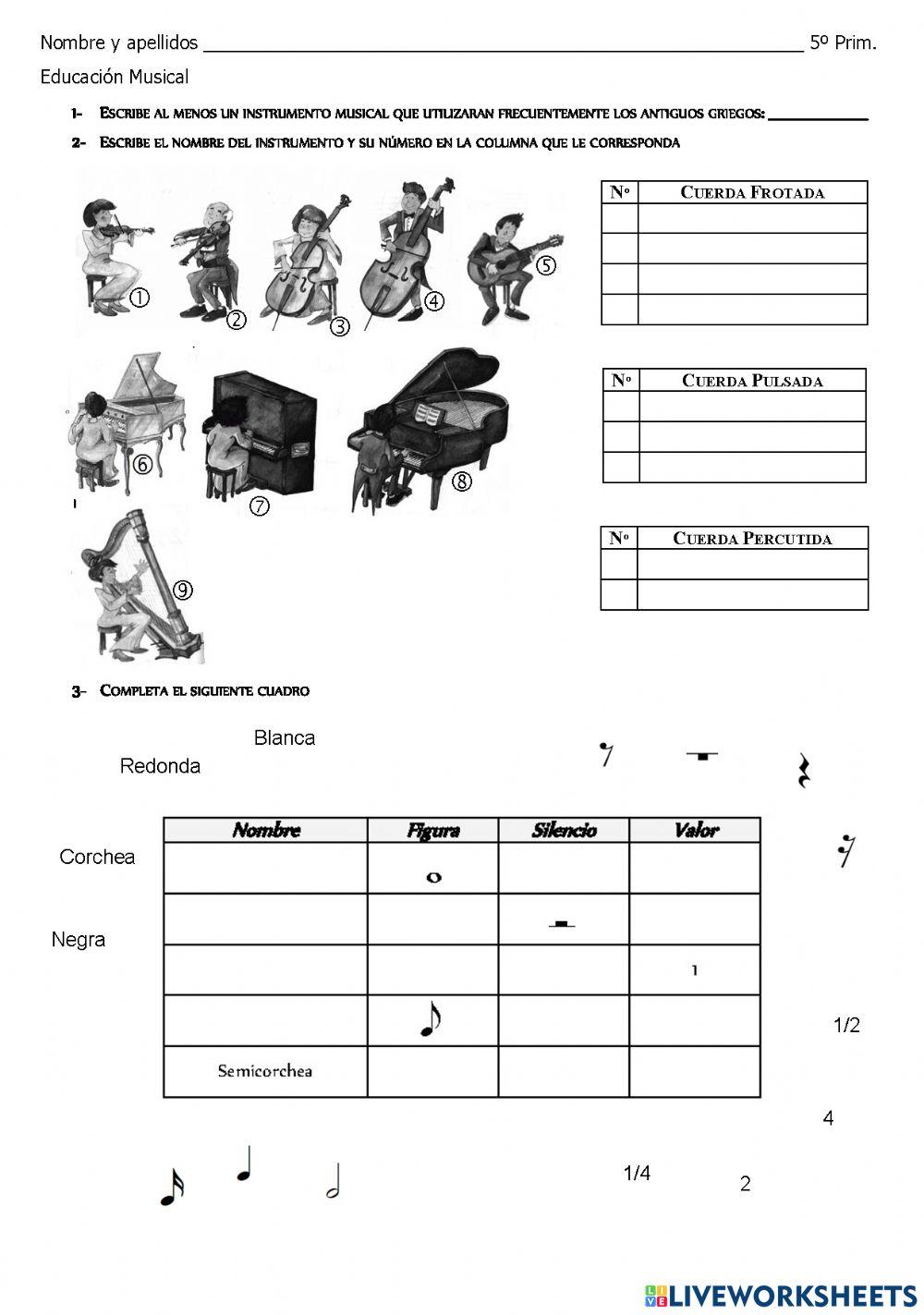 Repaso Instrumentos y Figuras