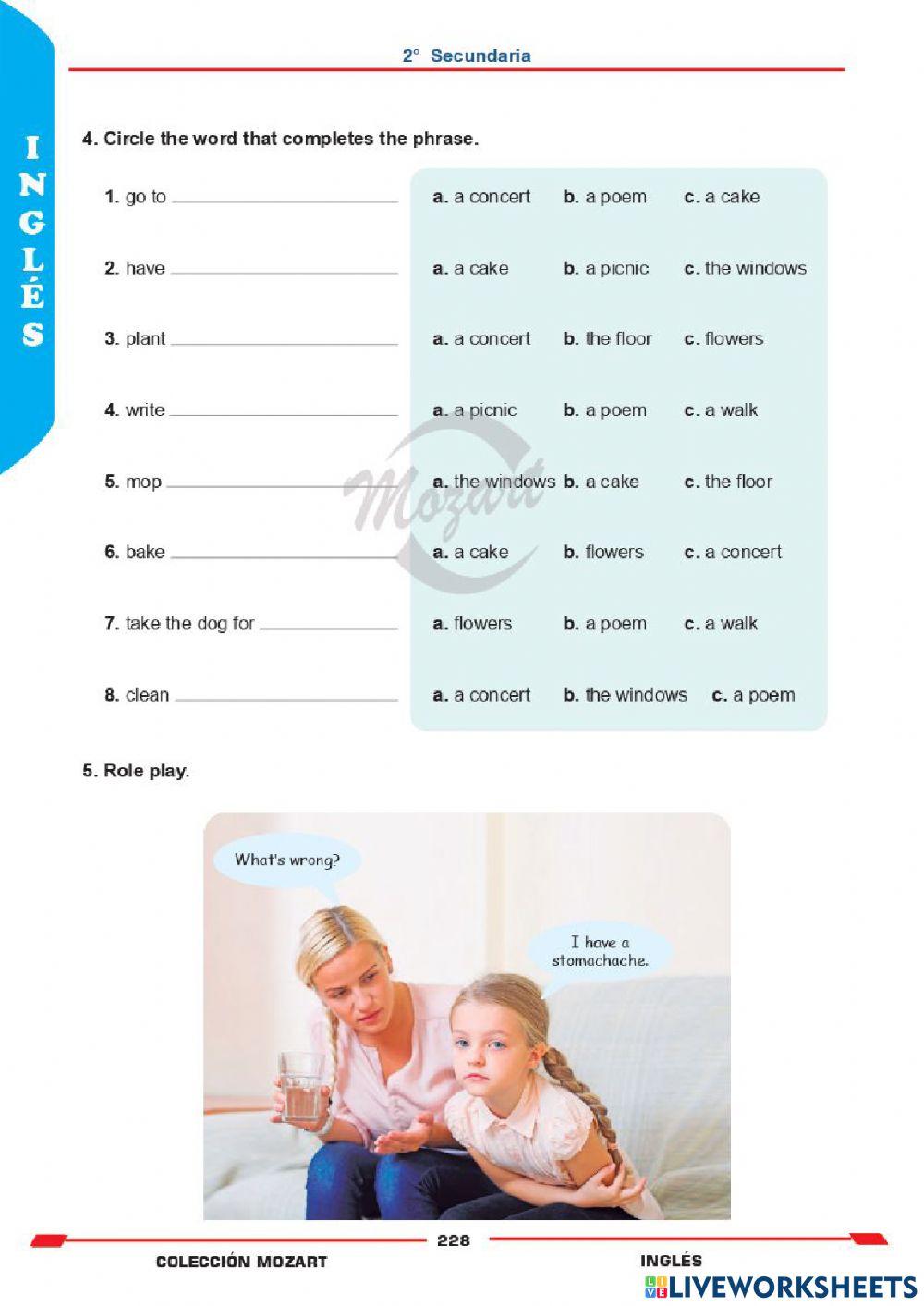 Unidad 5 - inglés 2°