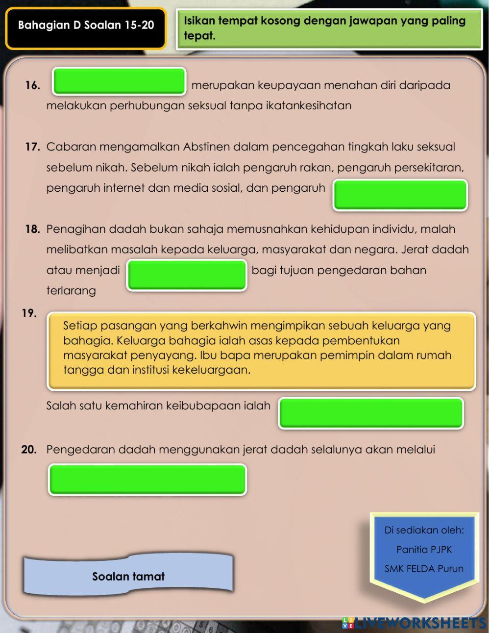 Peperiksaan Pertengahan Tahun Tingkatan 4