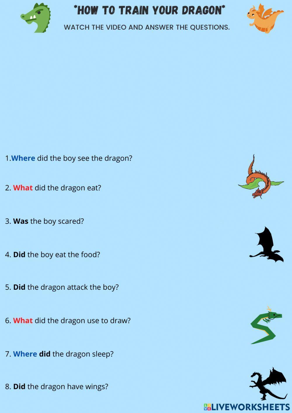 Simple Past: How to train your dragon