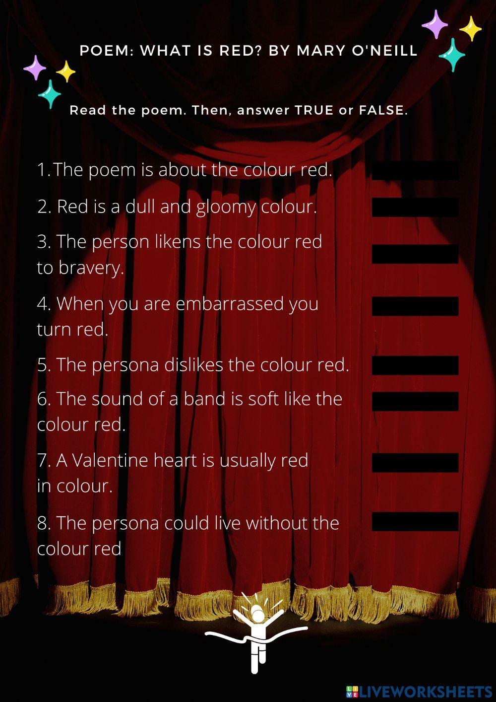 Poem: What is Red?