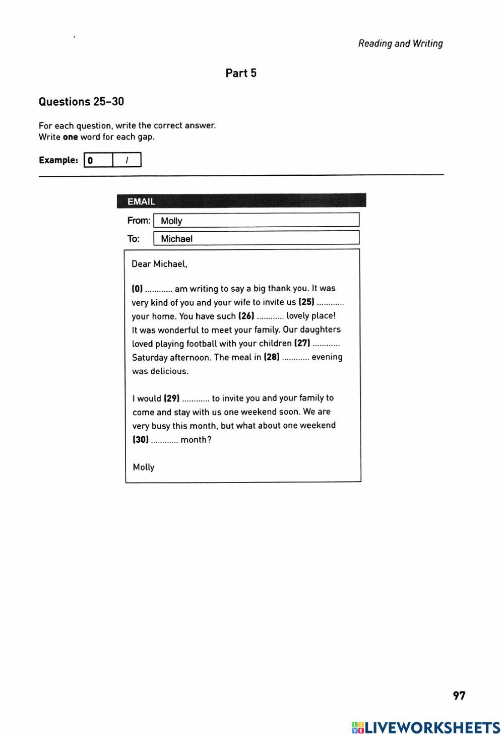 KET Collin 2020 - Reading - Test 05