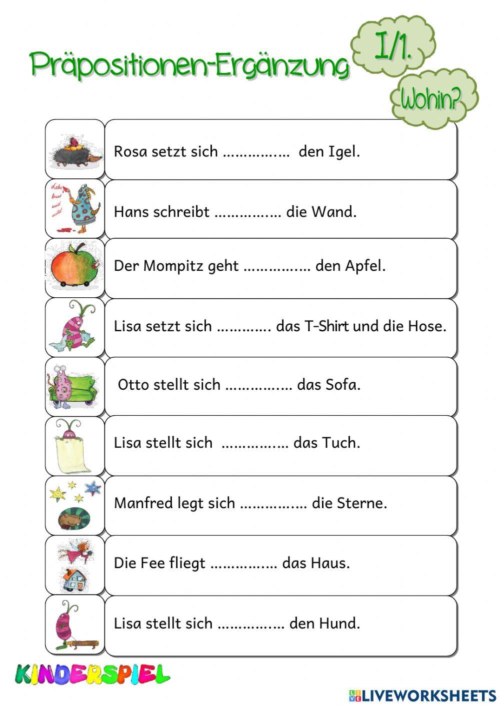 Präpositionen-Ergänzung-Wohin?