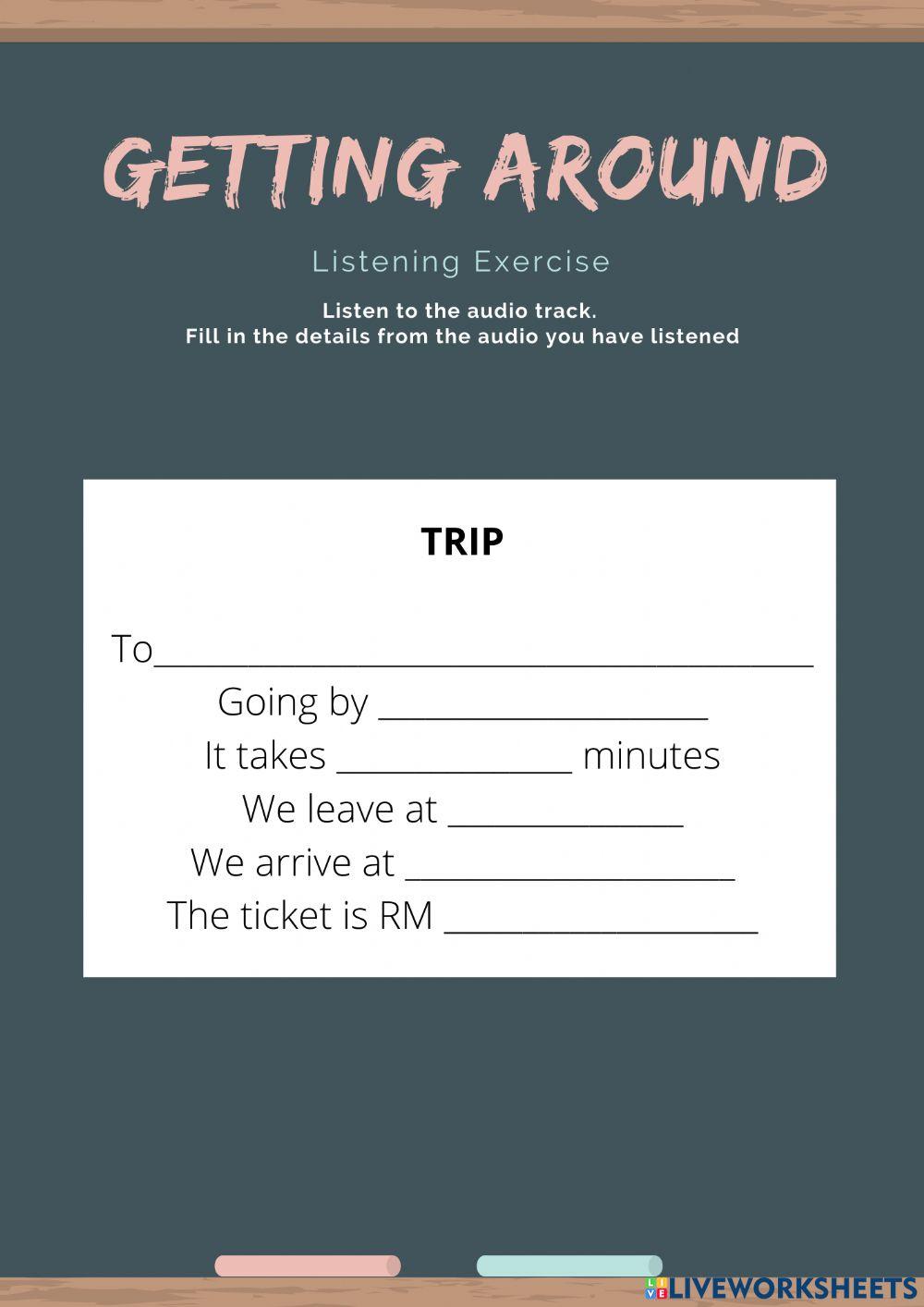 Getting around listening revision