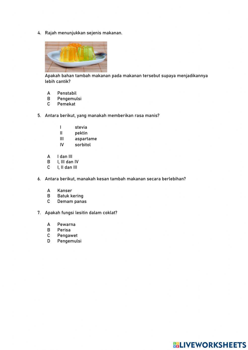 Bahan tambah makanan