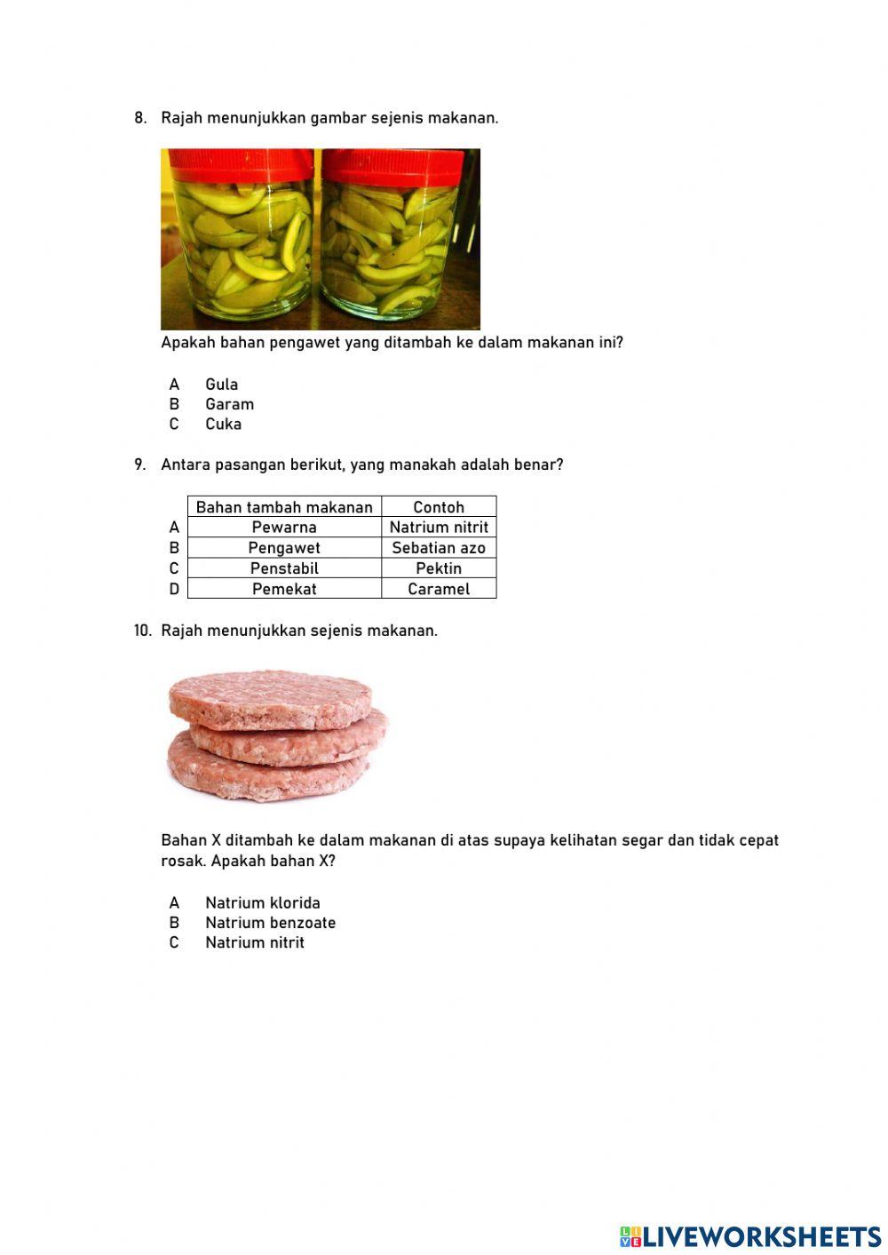 Bahan tambah makanan
