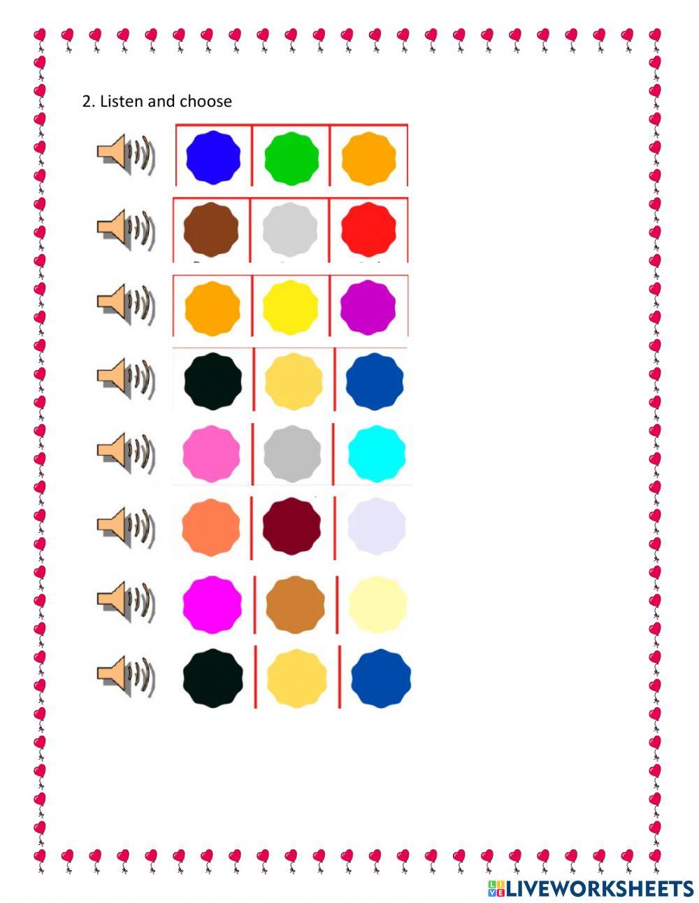 Worksheet 6 - Colors