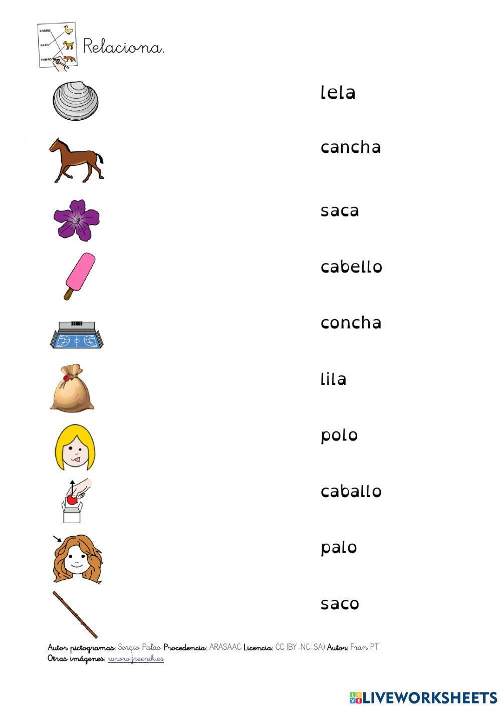 Diferenciar vocales en palabras parecidas 1.