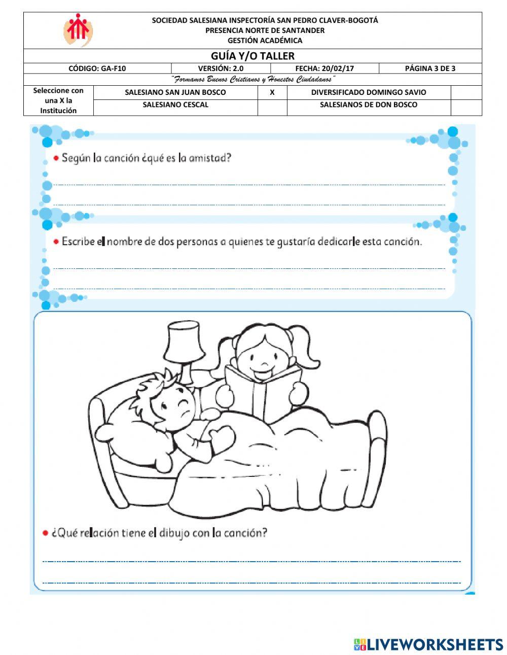 Prueba diagnóstica pastora y desarrollo humano 201