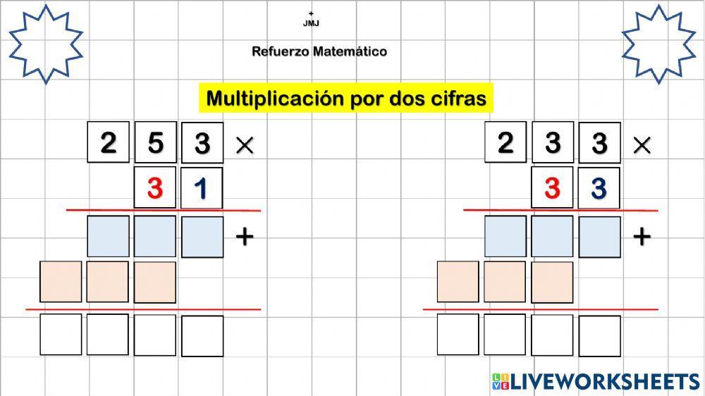 Multiplicación por dos cifras