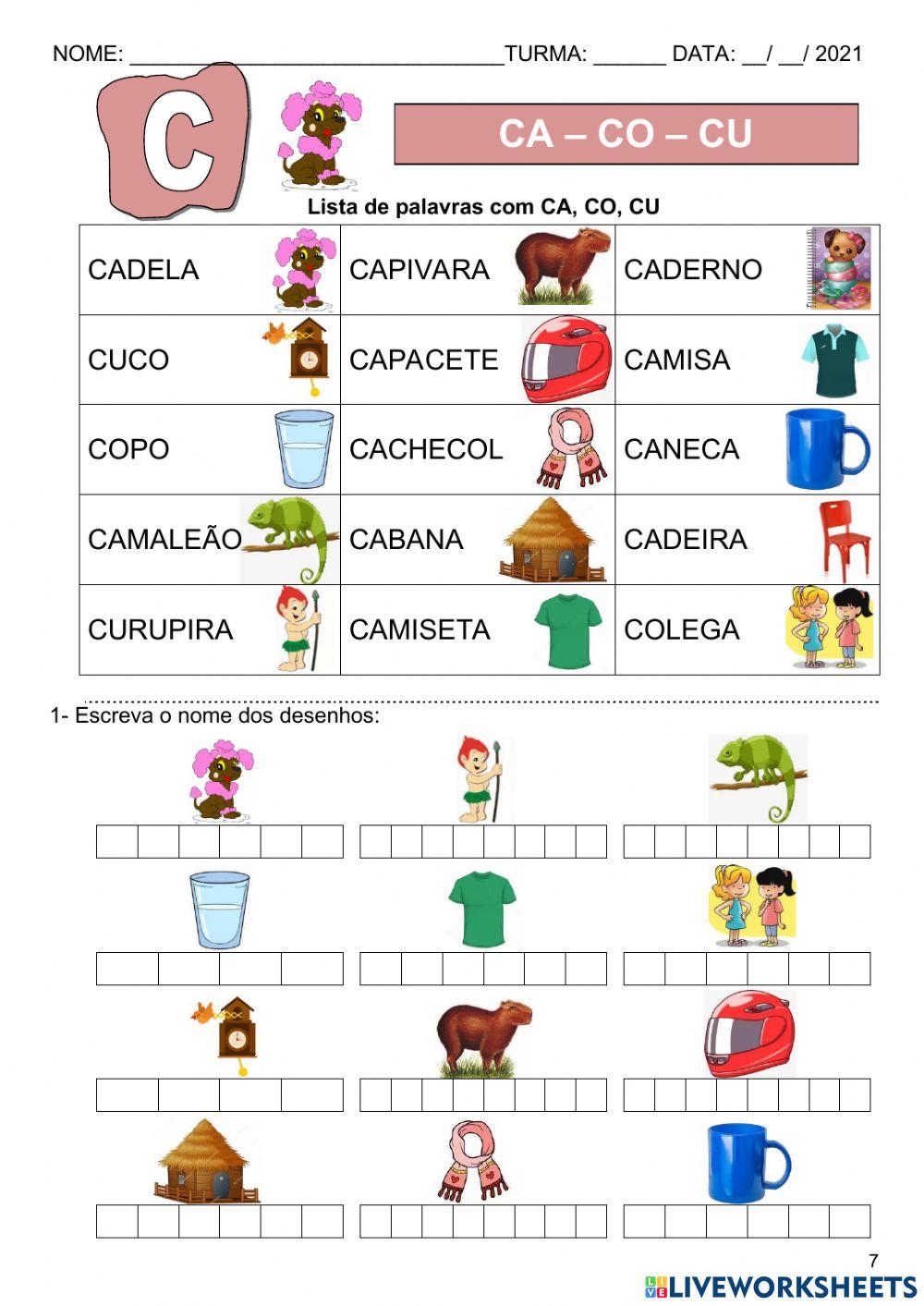 Família Silábica C