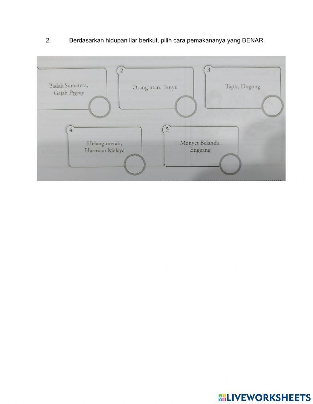 Geografi Tingkatan 3 Bab5 :Hidupan Liar di Malaysia