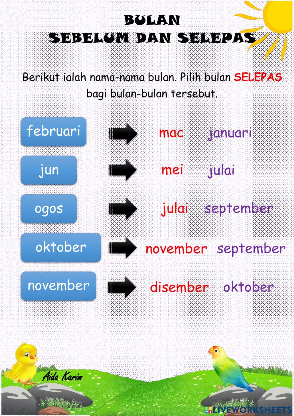Bulan selepas