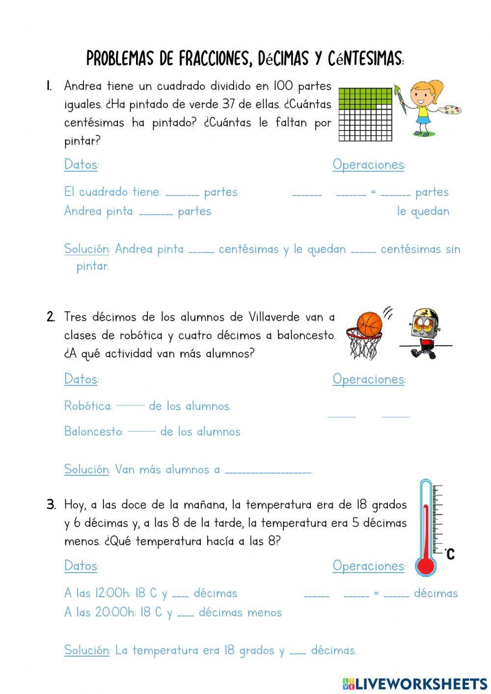 Fracciones decimales