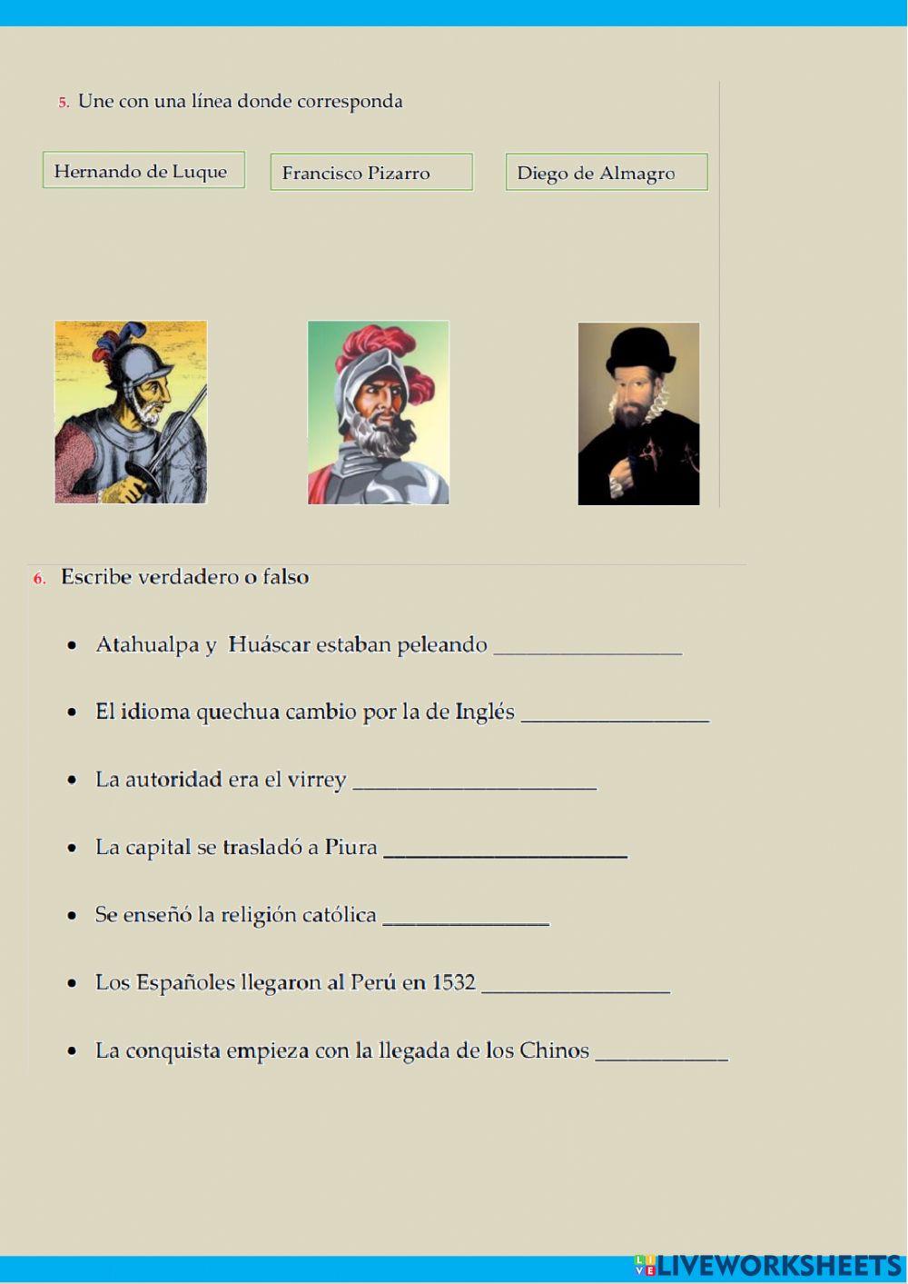 Tahuantinsuyo: conquista y virreinato