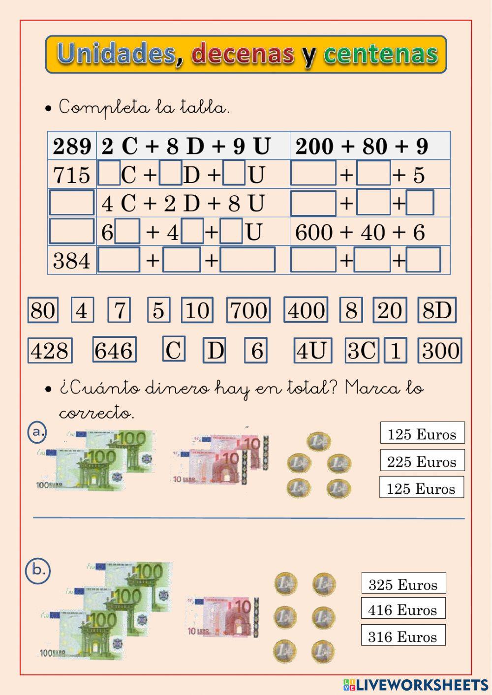 Unidades,decenas,centenas