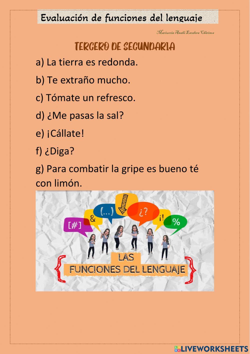 Funciones el lenguaje