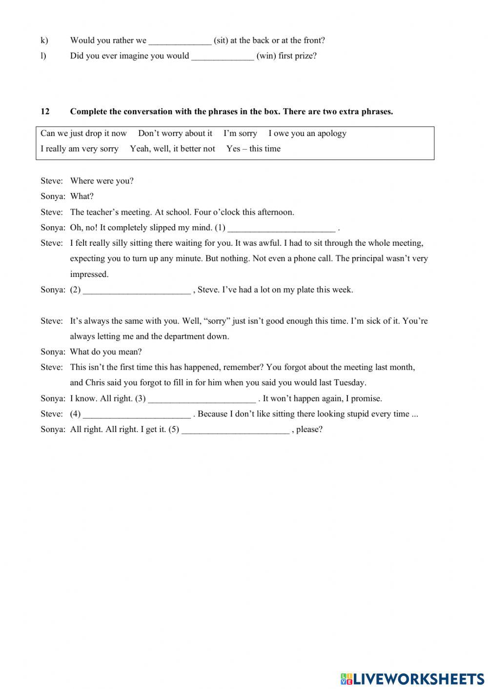 AIOE Advanced B UNIT 11 and 12