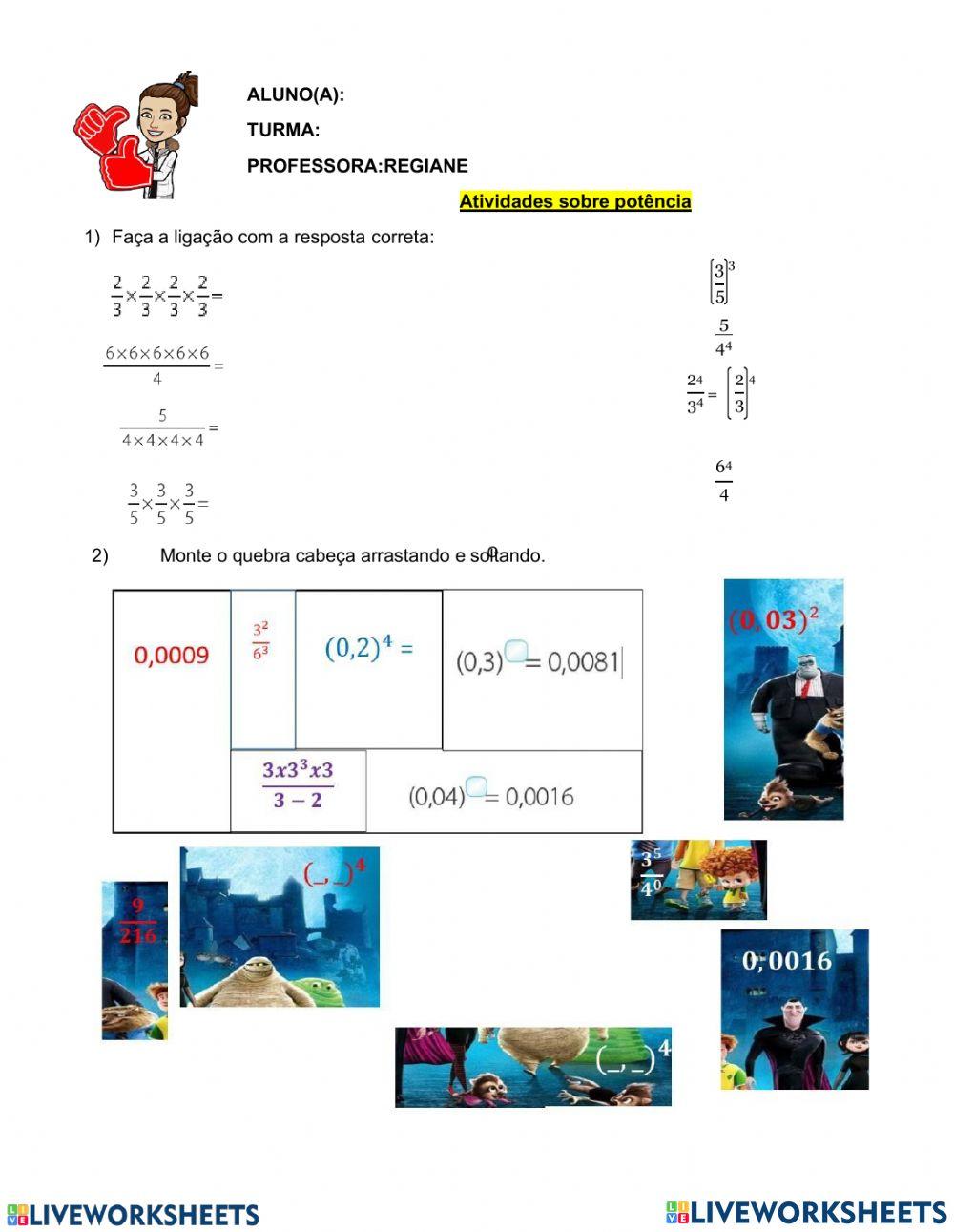 Propriedades da Potenciação