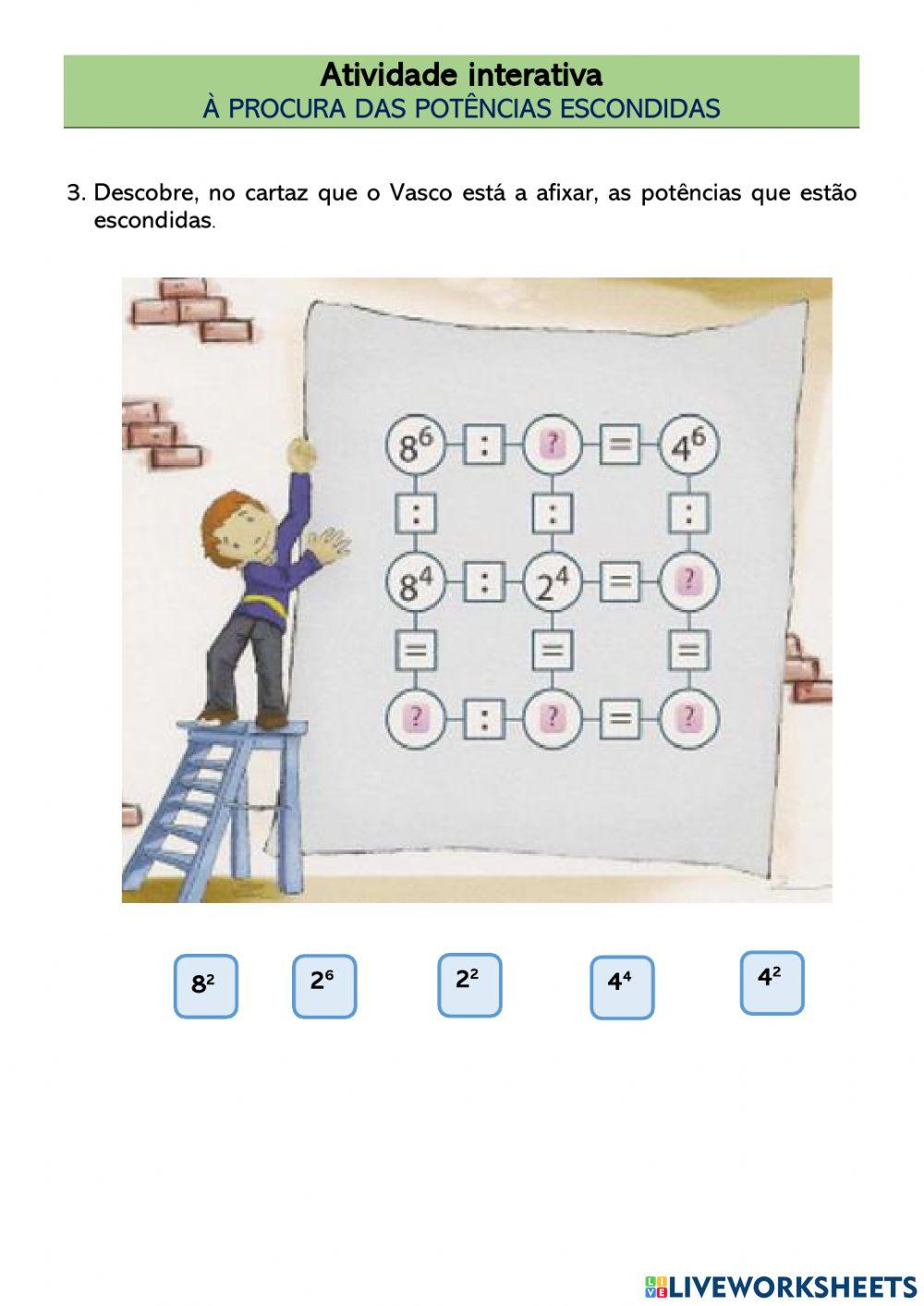 À descoberta das potências