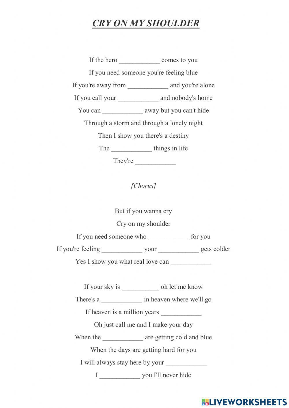 Cry on my shouders by Jimmy