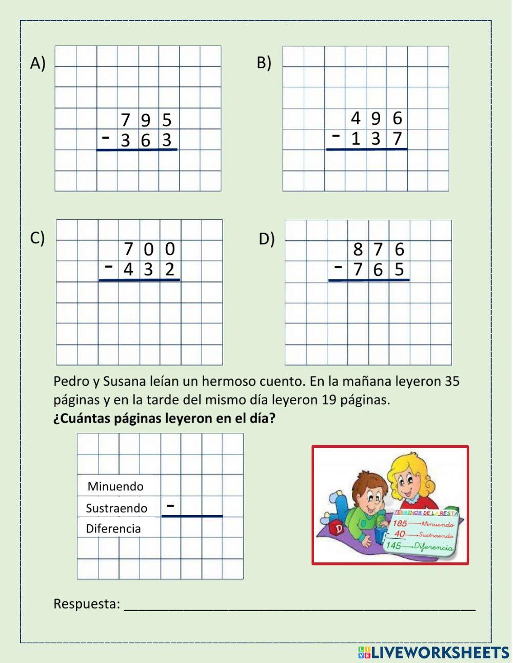 Números y operaciones