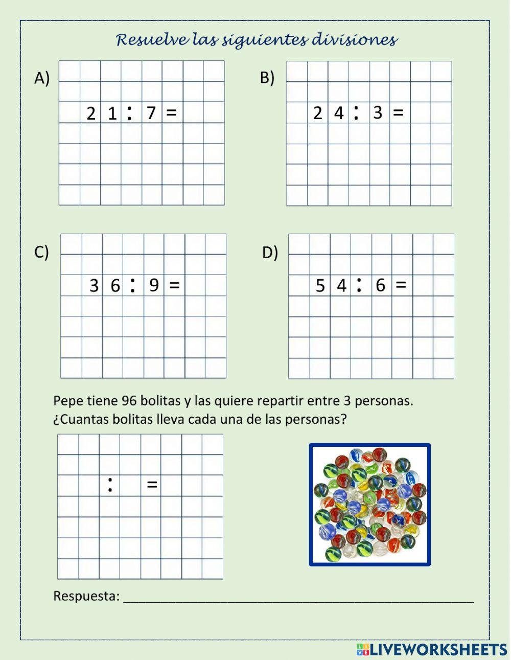 Números y operaciones
