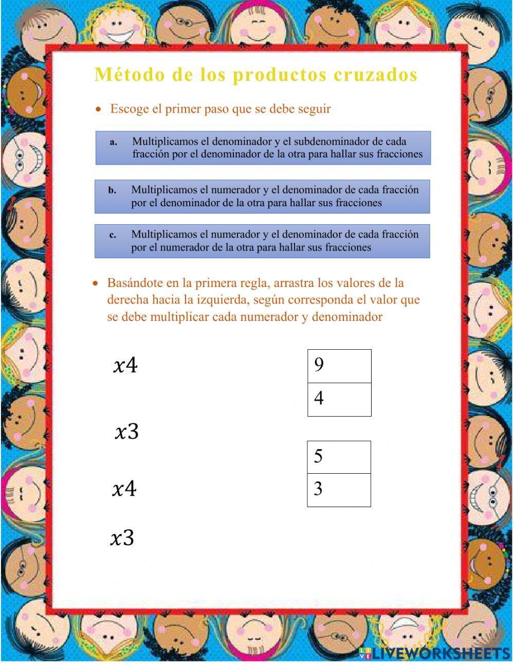 Método de productos cruzados