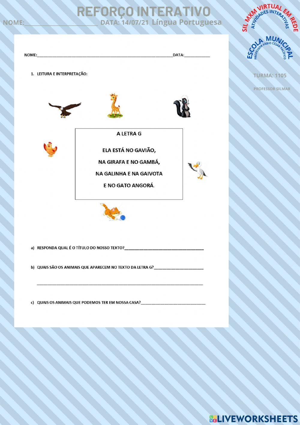 LEITURA E iNTERPRETAÇÃO