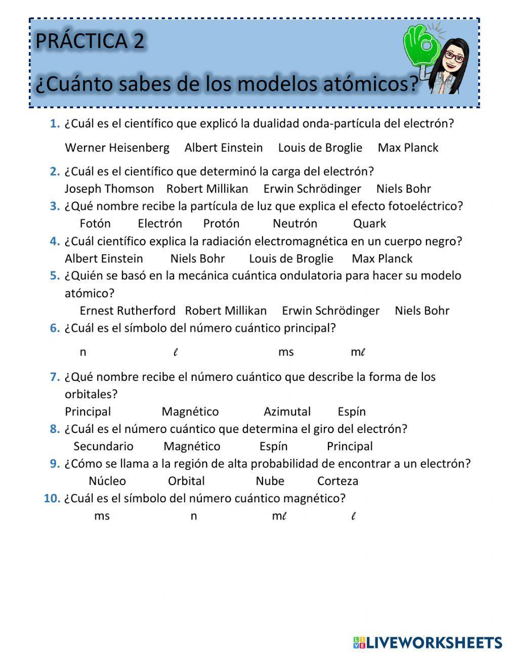 Modelos atómicos Modelos atómicos