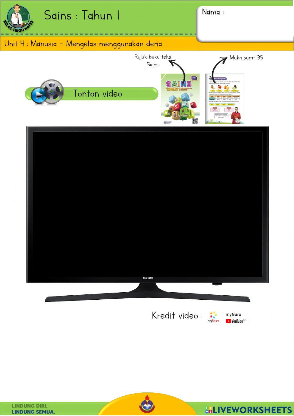 Sains T1 - Mengelas menggunakan deria 2