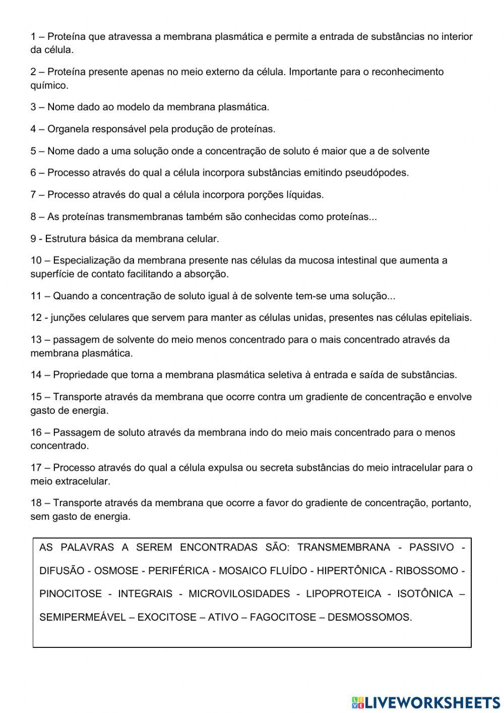 Membrana Plasmática