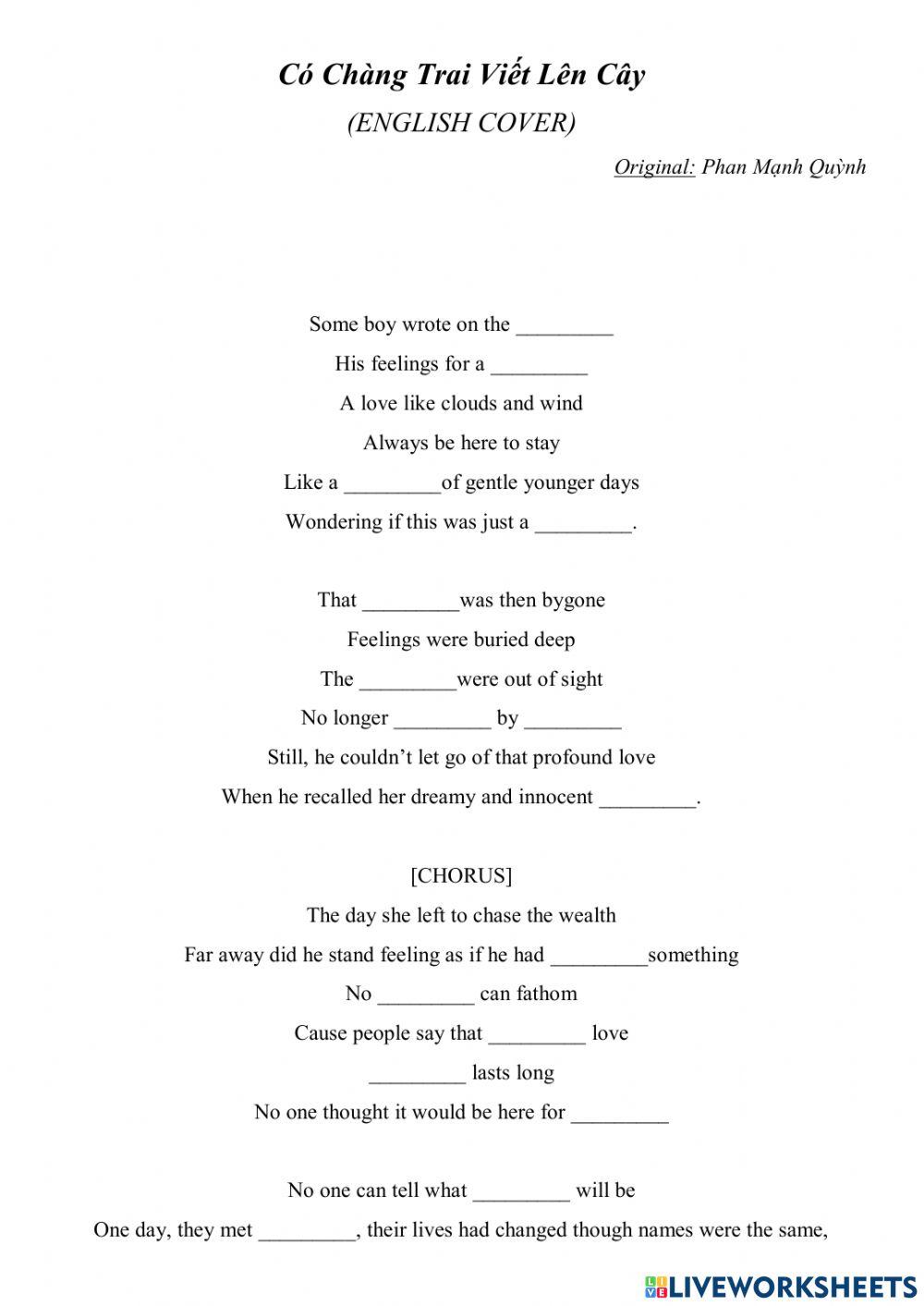 Có chàng trai viết lên cây