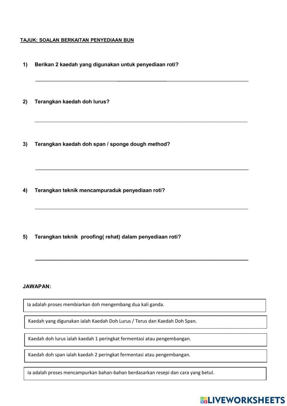 Kaedah penyediaan bun