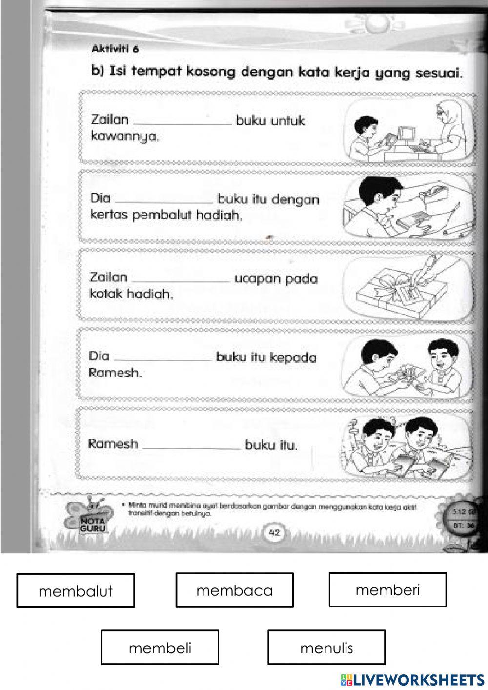 Latihan kata kerja