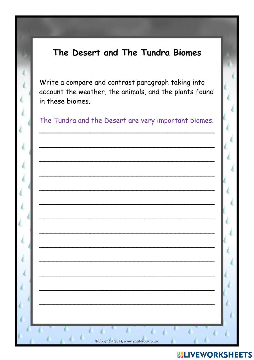 Compare and contrast paragraph