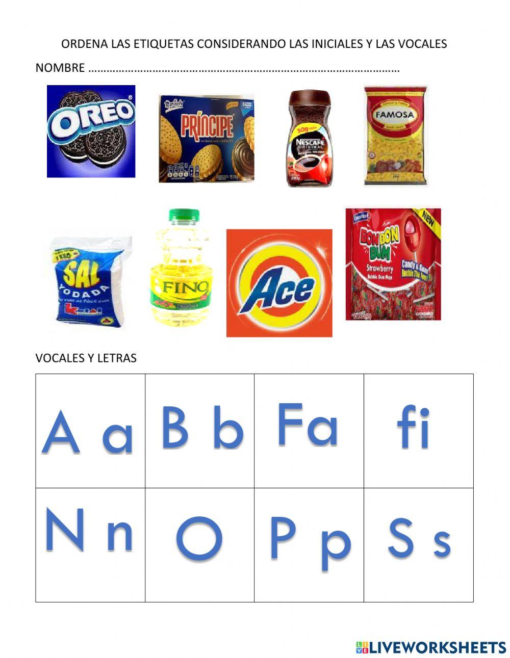 Lectura con etiquetas