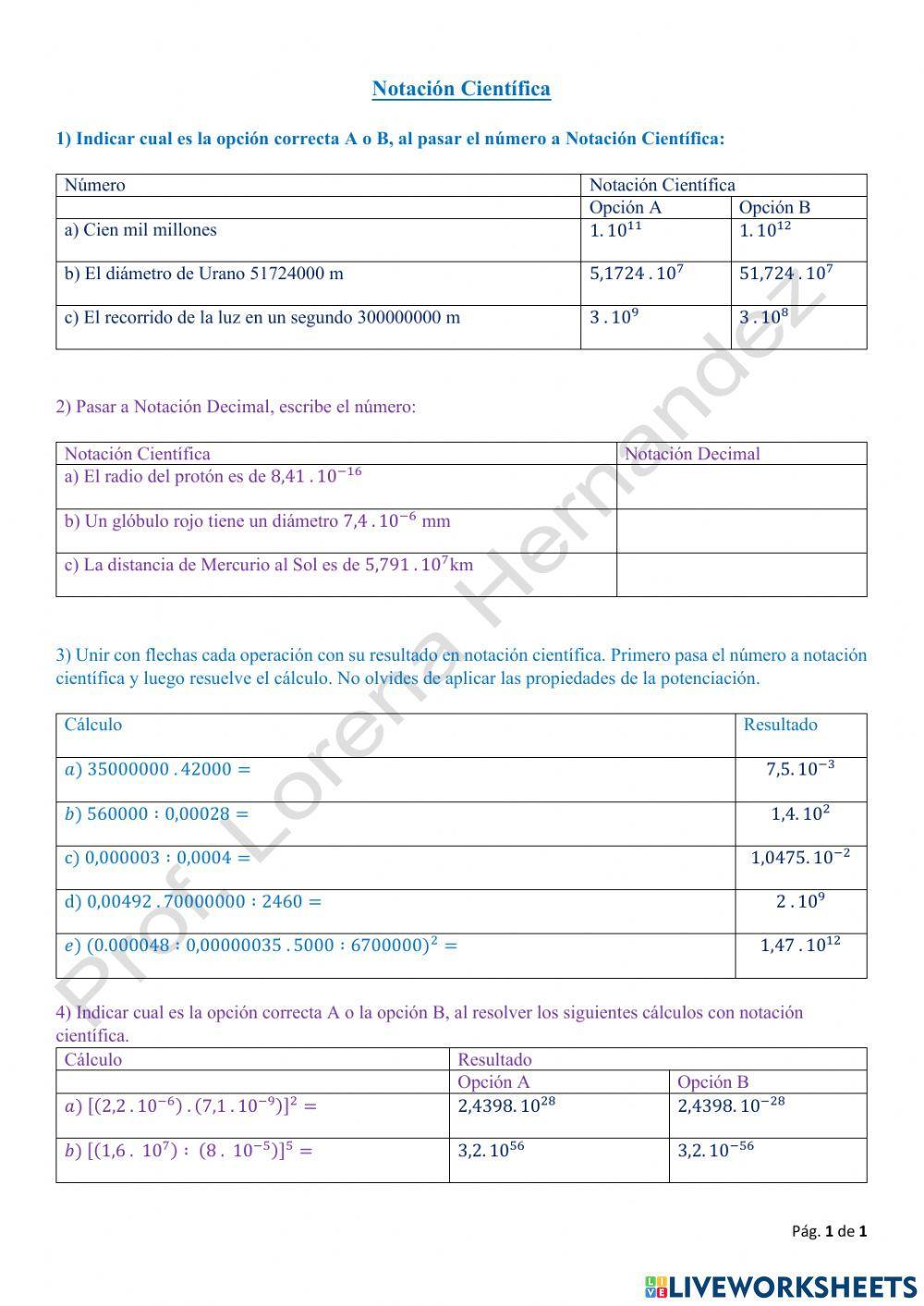 Notación Científica