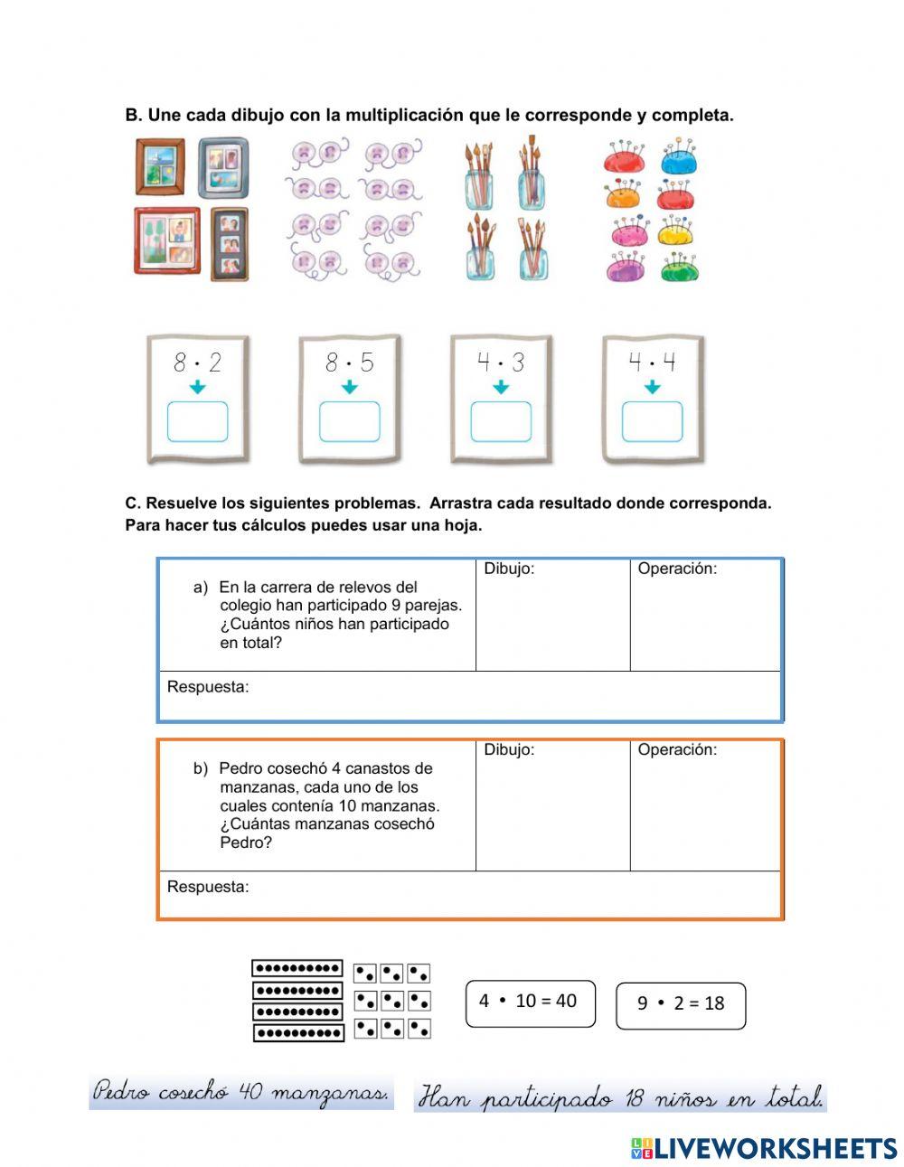Evaluación Matemática Unidad 3, lección 2