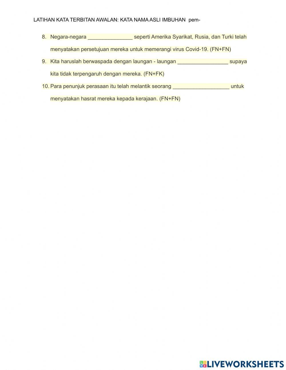 AWALAN KATA NAMA pem-