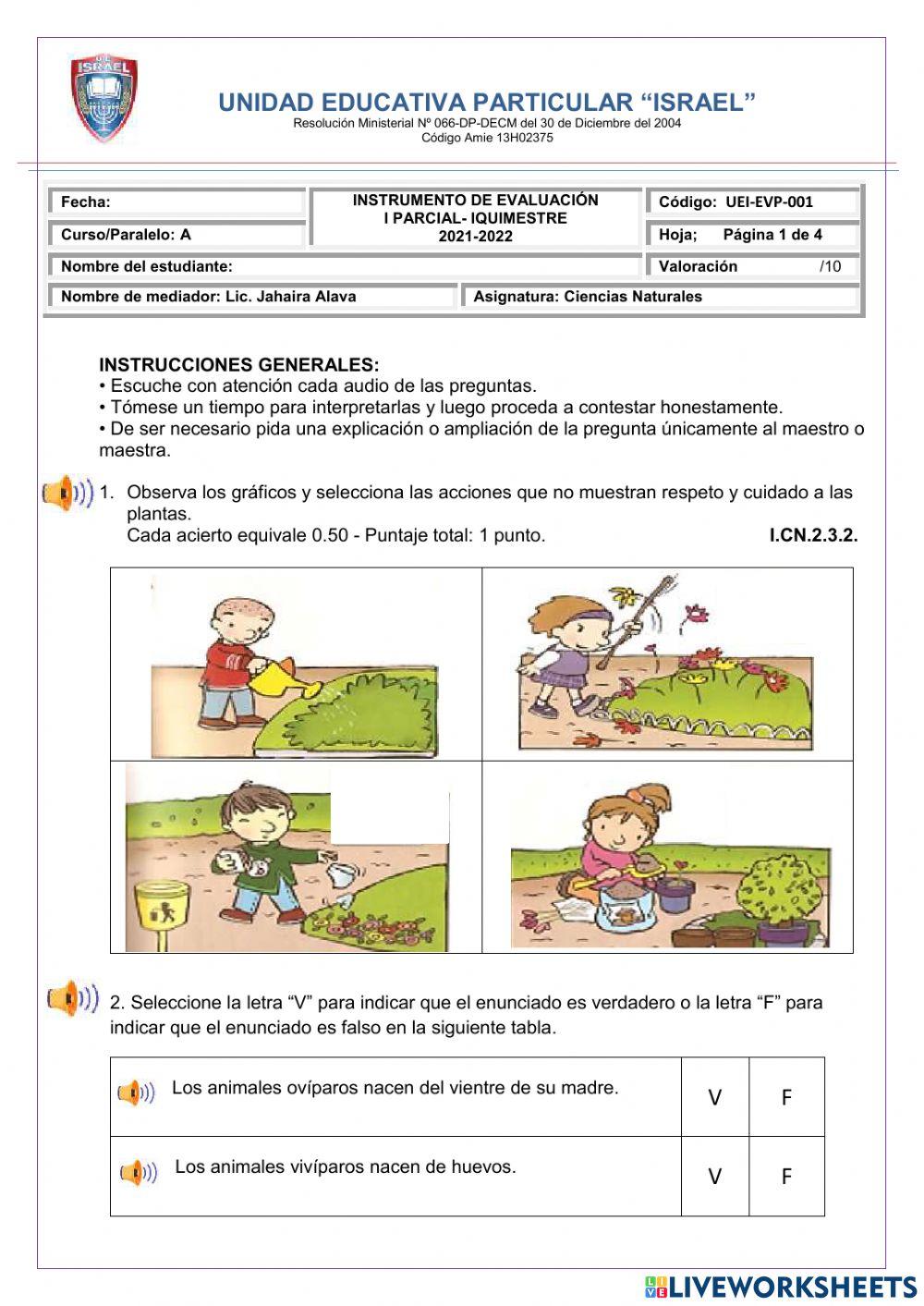 Ciencias Naturales Segundo A Interactive Worksheet Live Worksheets Ciencias Naturales Segundo A Interactive Worksheet Live Worksheets