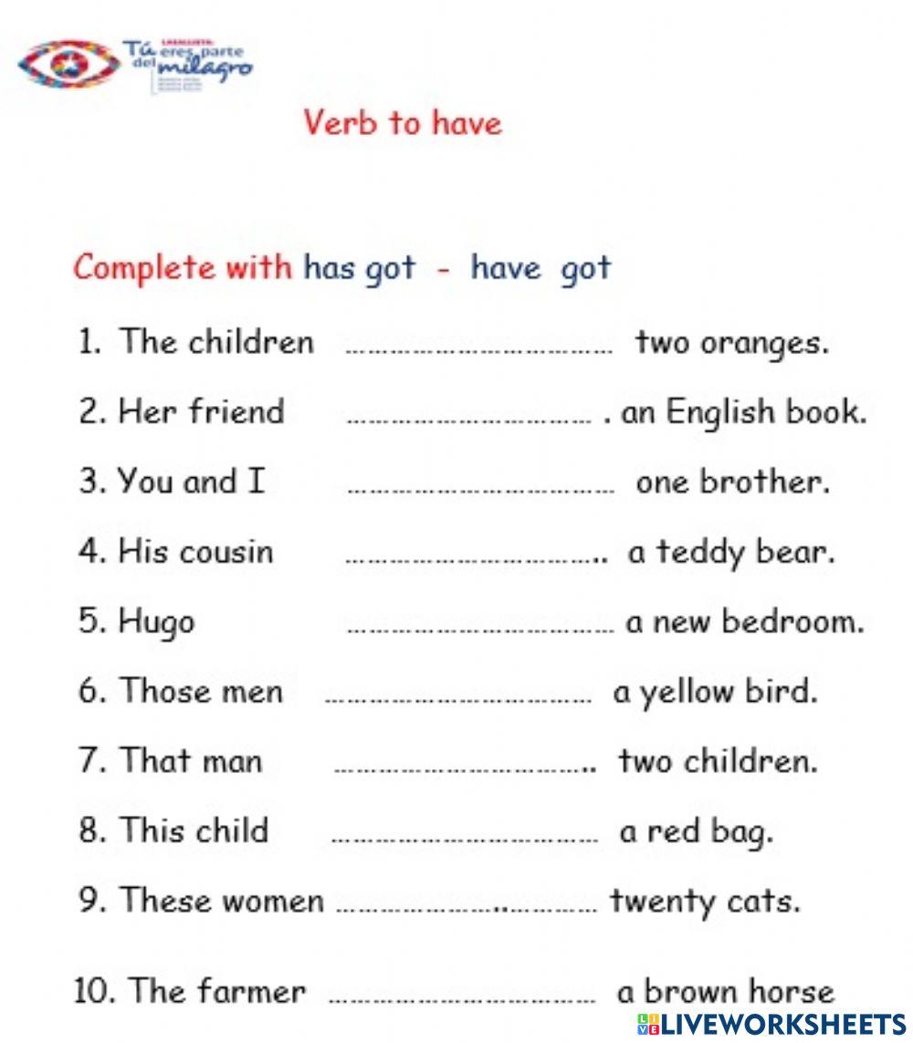 Verb to have