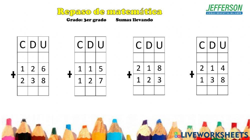 Sumas con agrupación