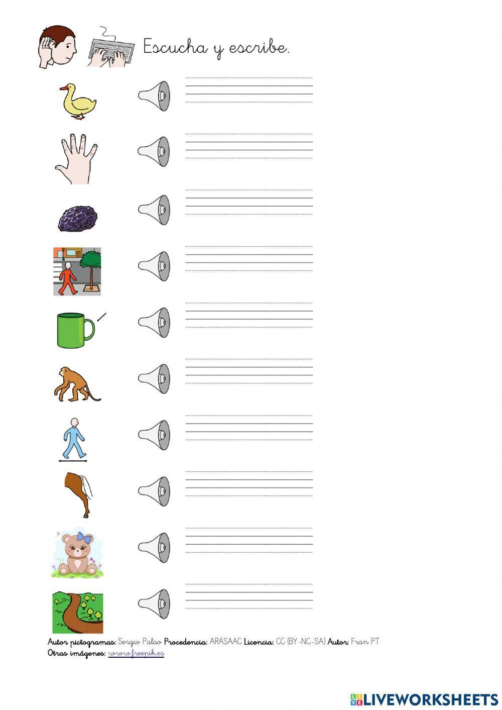 Diferenciar vocales en palabras parecidas 2.