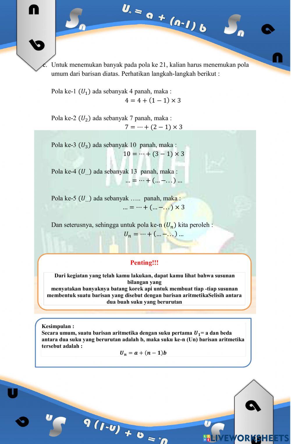LKPD I Barisan Dan Deret kelas XI
