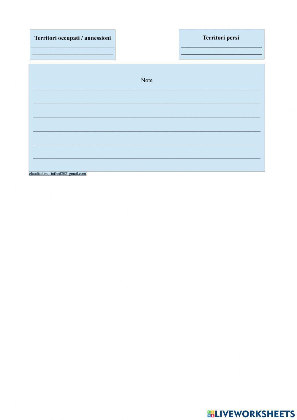 Mappa Civiltà da stampare colorare e completare