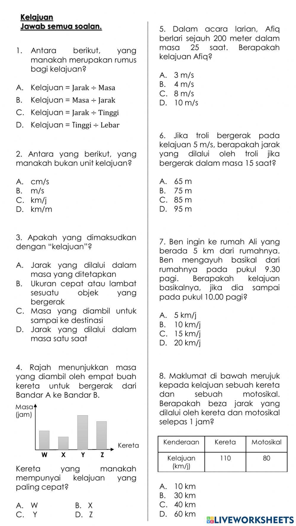 Kelajuan Bahagian 2(B)