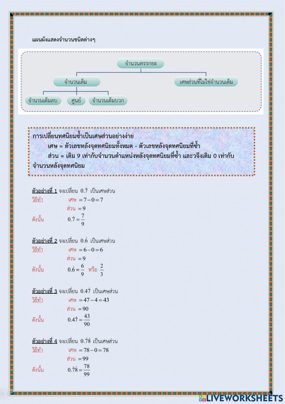 กลุ่มสาระการเรียนรู้คณิตศาสตร์