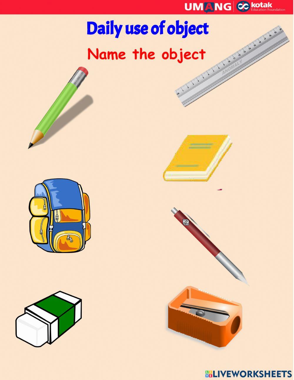 Daily use objects